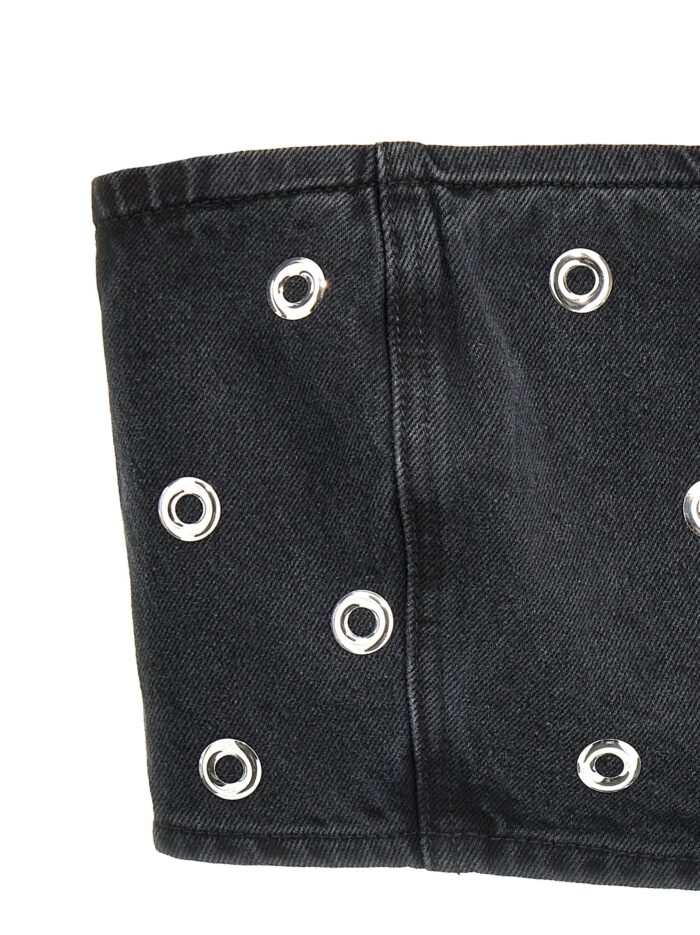 ROTATE BIRGER CHRISTENSEN 'Studded Denim' Top