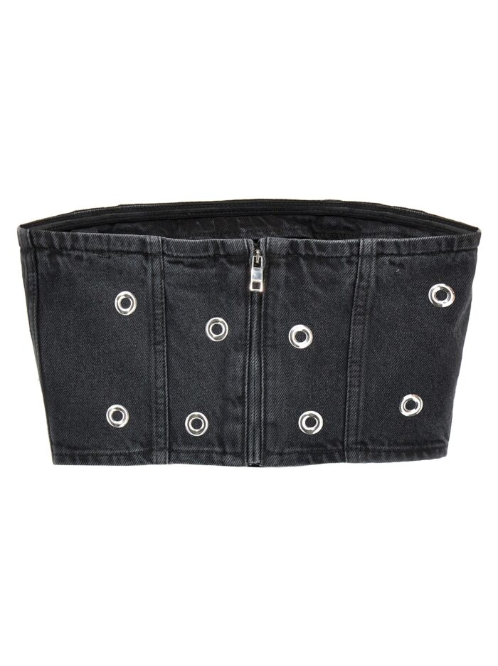 ROTATE BIRGER CHRISTENSEN 'Studded Denim' Top