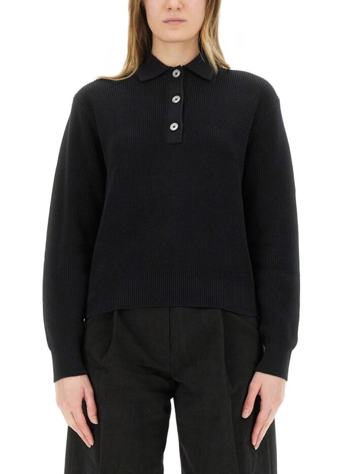 STUDIO NICHOLSON "CHESAPEAKE" KNIT POLO SHIRT