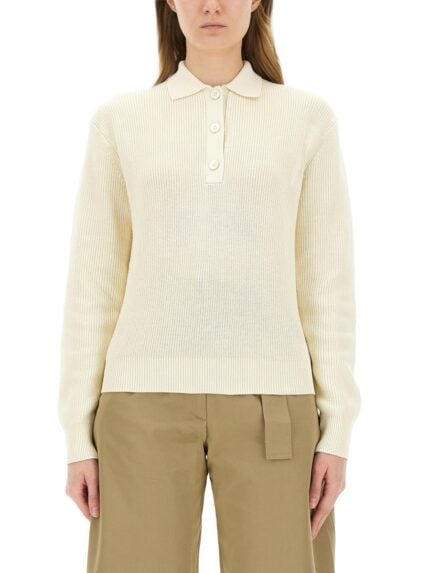 STUDIO NICHOLSON "CHESAPEAKE" KNIT POLO SHIRT