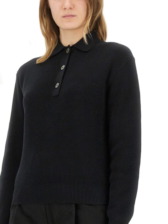 STUDIO NICHOLSON "CHESAPEAKE" KNIT POLO SHIRT