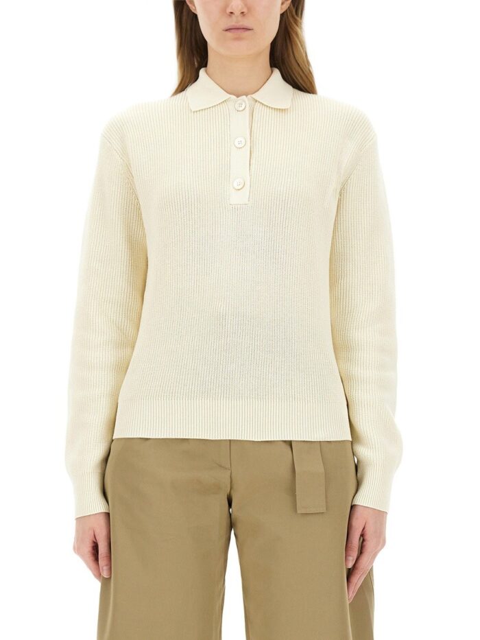 STUDIO NICHOLSON "CHESAPEAKE" KNIT POLO SHIRT