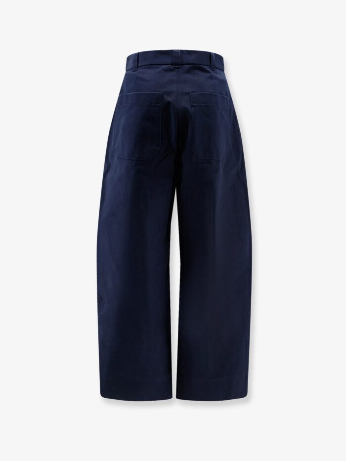 STUDIO NICHOLSON High Waist Cotton Trousers