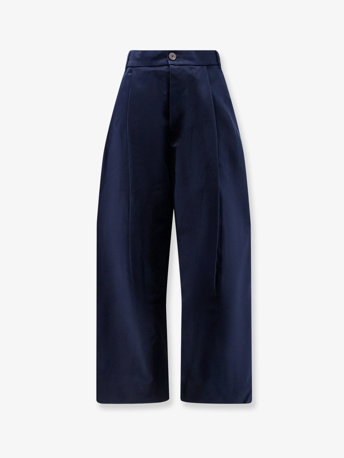 STUDIO NICHOLSON High Waist Cotton Trousers