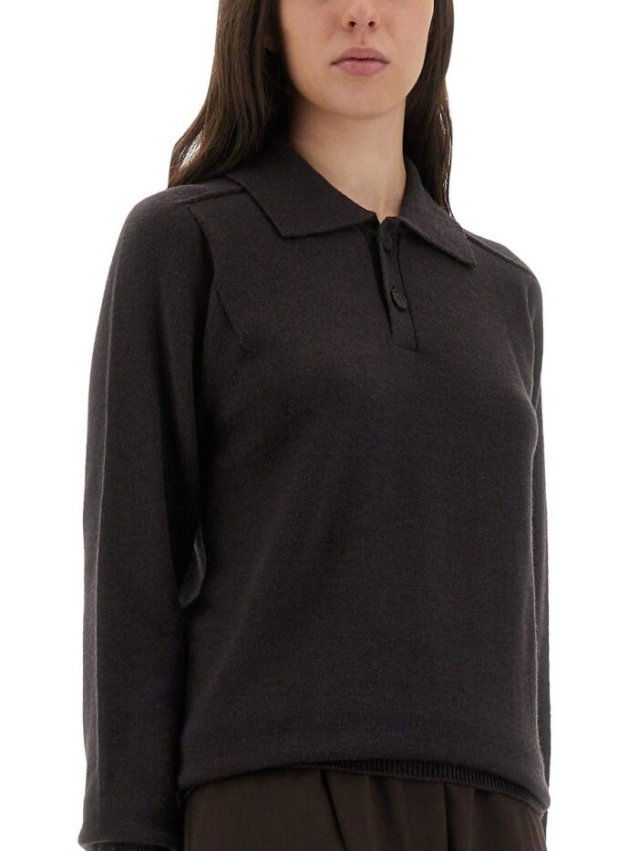 STUDIO NICHOLSON "INVERNESS" SHIRT WITH POLO COLLAR