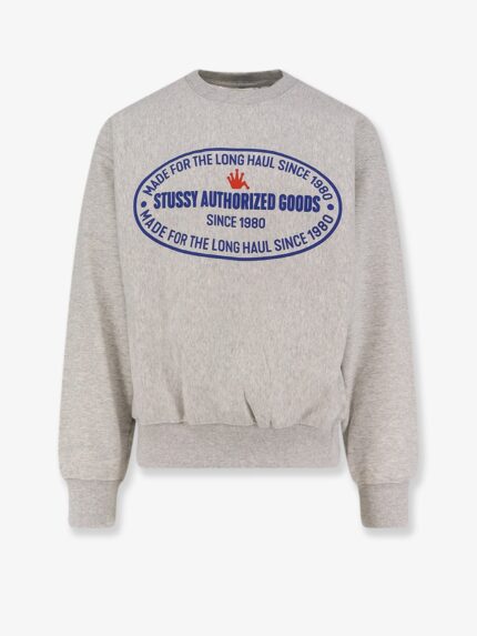 STUSSY Authorized Crew Cotton Blend Sweatshirt