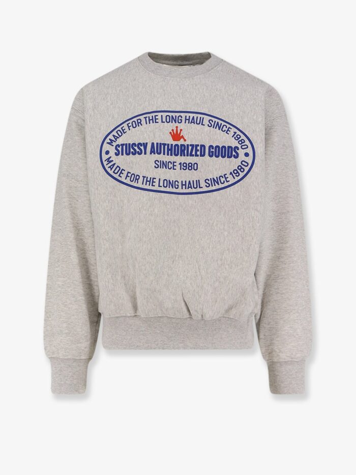 STUSSY Authorized Crew Cotton Blend Sweatshirt