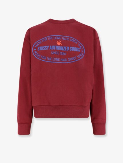 STUSSY Authorized Crew Cotton Blend Sweatshirt