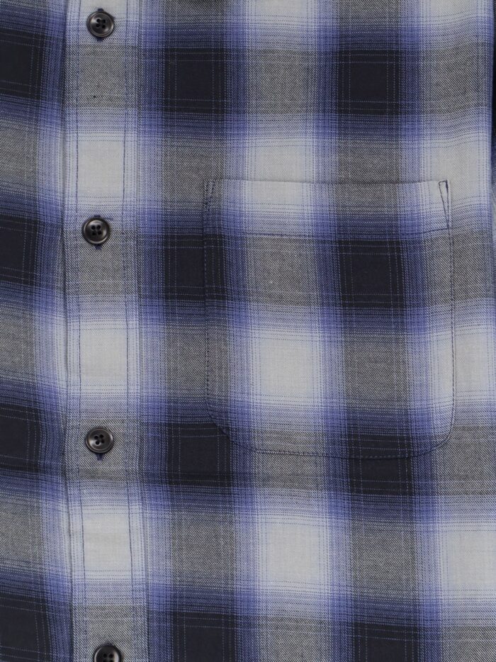STUSSY Beach Ombre Plaid Madras Cotton Shirt