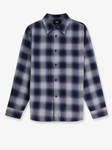 STUSSY Beach Ombre Plaid Madras Cotton Shirt