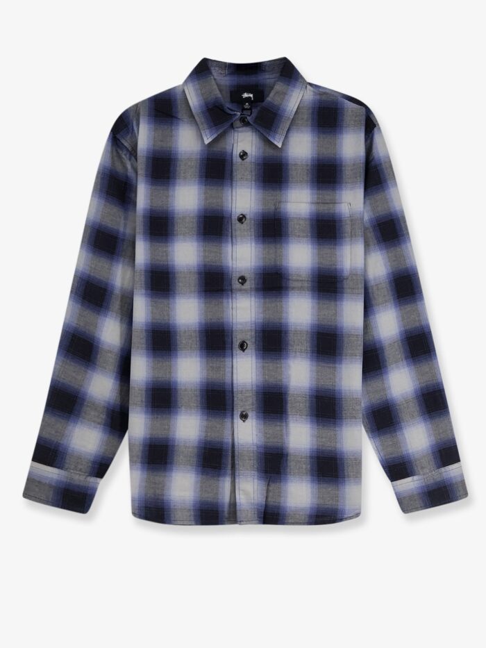 stussy beach ombre plaid madras cotton shirt STUSSY Beach Ombre Plaid Madras Cotton Shirt