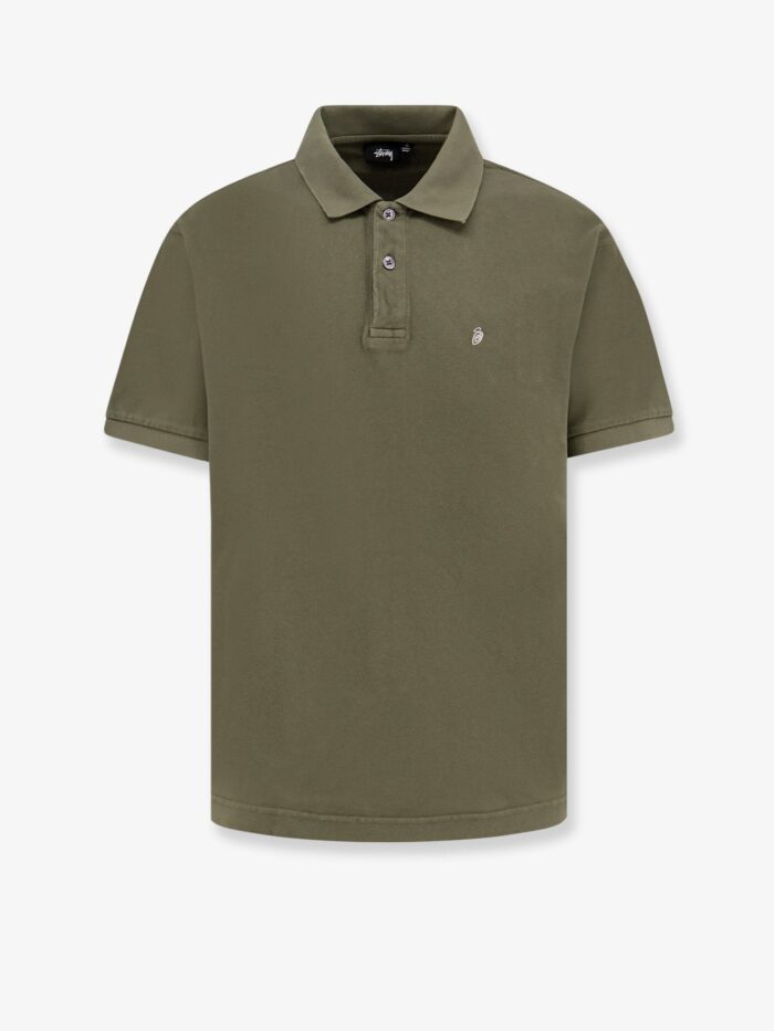 STUSSY Classic Piqué Cotton Polo Shirt