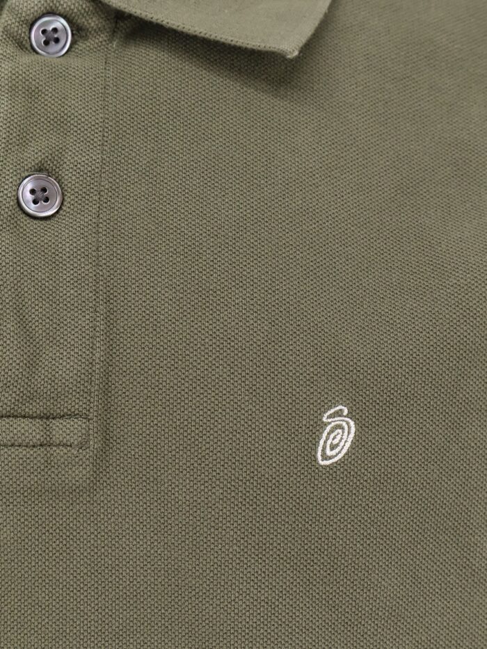 STUSSY Classic Piqué Cotton Polo Shirt