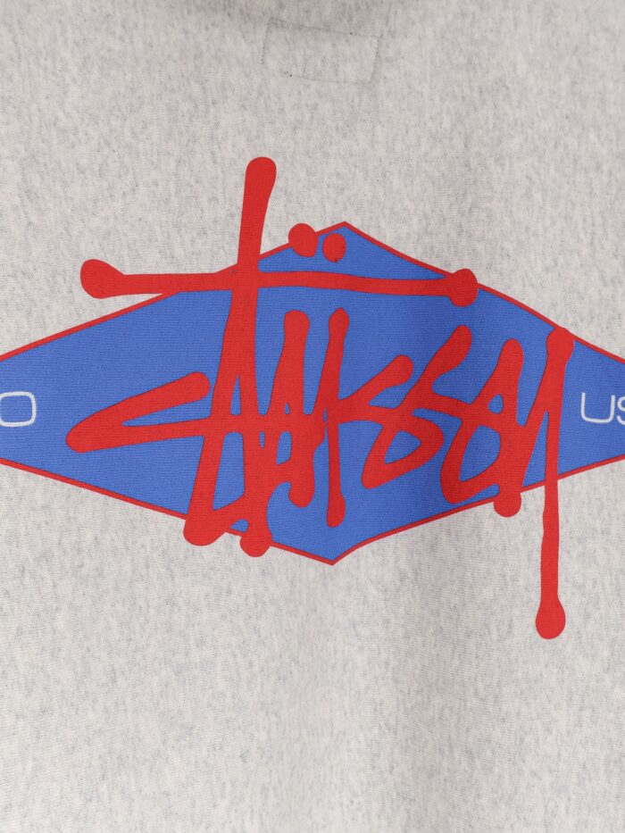 STUSSY Cotton Blend Sweatshirt With Back Print