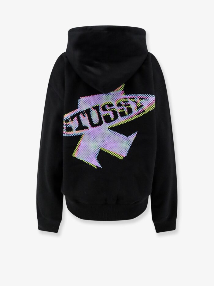 STUSSY Cotton Blend Sweatshirt With Maxi Back Print