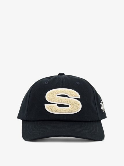 STUSSY Cotton Hat With Flocked Logo On The Front