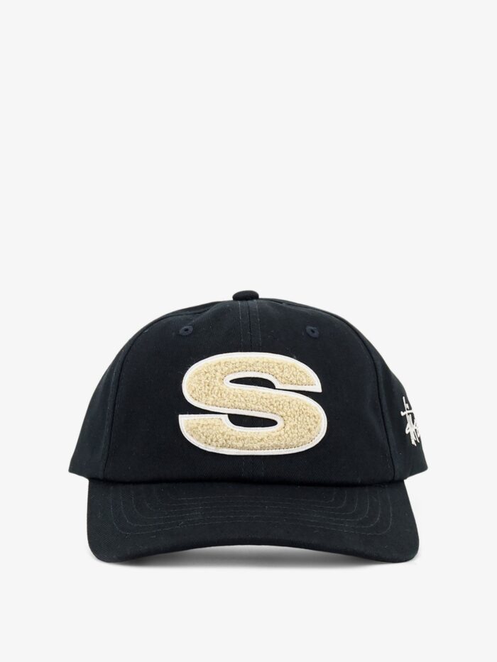 STUSSY Cotton Hat With Flocked Logo On The Front