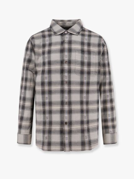STUSSY Cotton Shirt With Plaid Motif