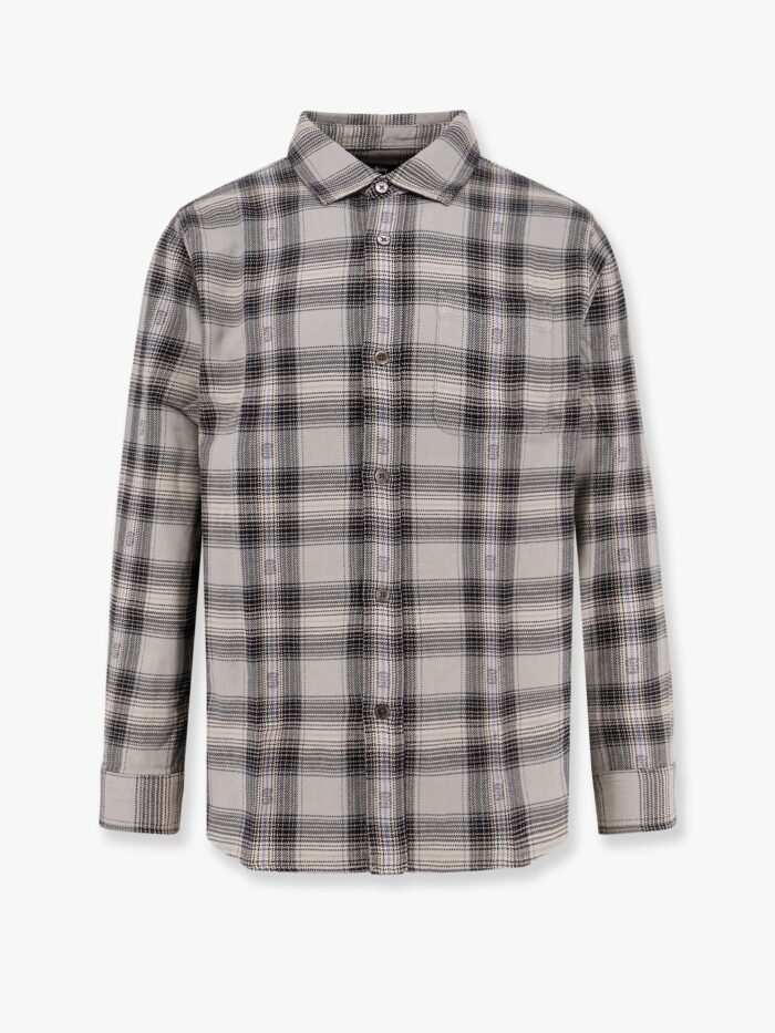 STUSSY Cotton Shirt With Plaid Motif