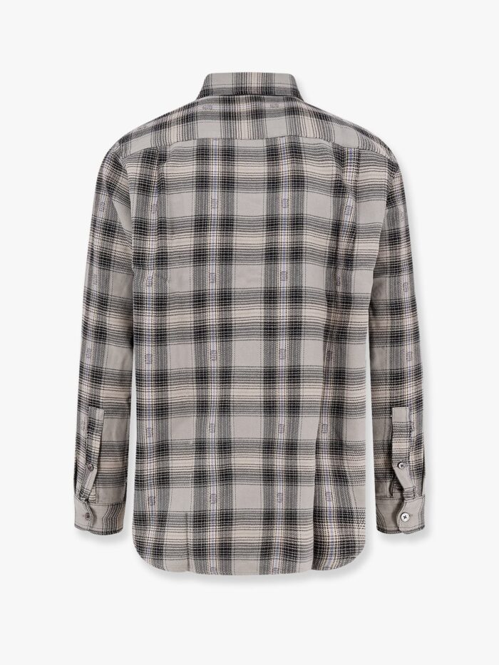 STUSSY Cotton Shirt With Plaid Motif