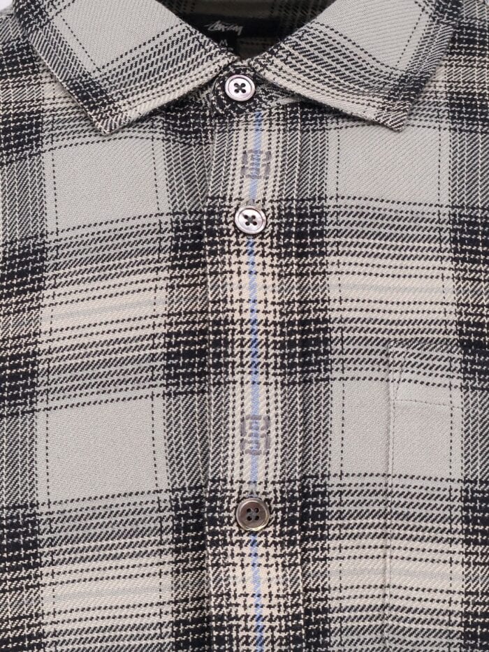STUSSY Cotton Shirt With Plaid Motif