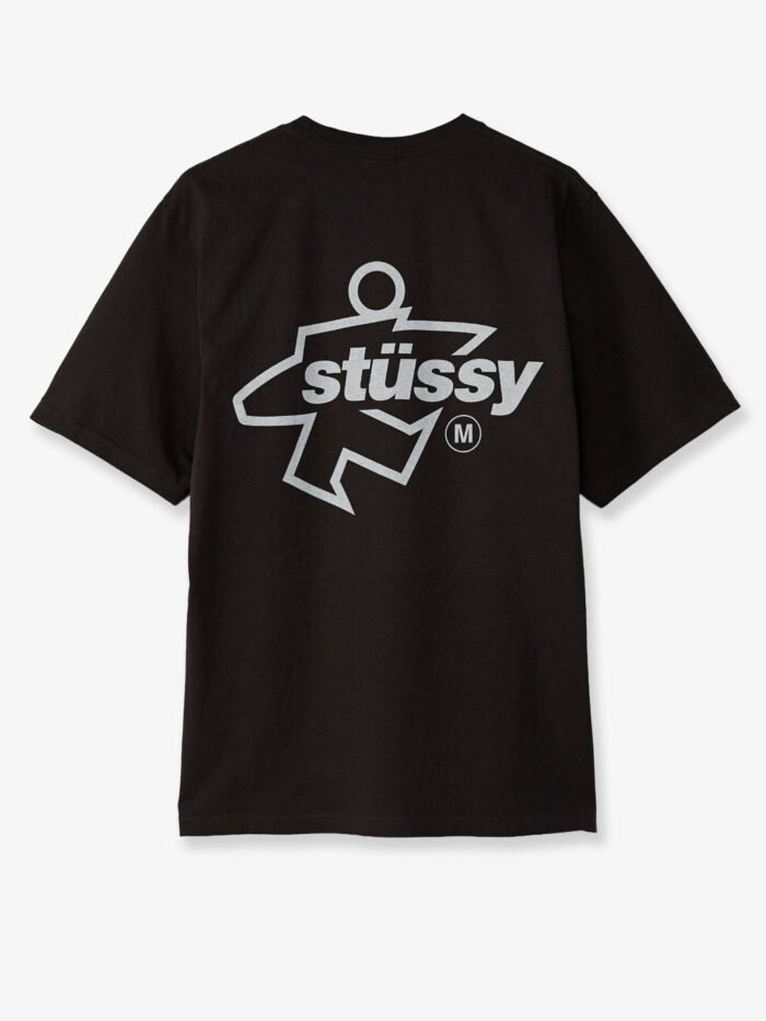 STUSSY Cotton T-shirt With Front Print