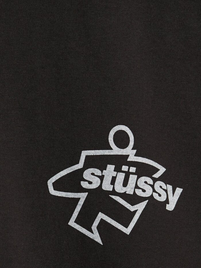STUSSY Cotton T-shirt With Front Print