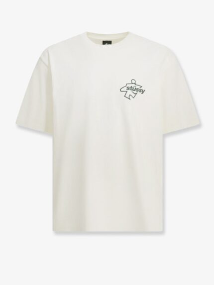 STUSSY Cotton T-shirt With Front Print