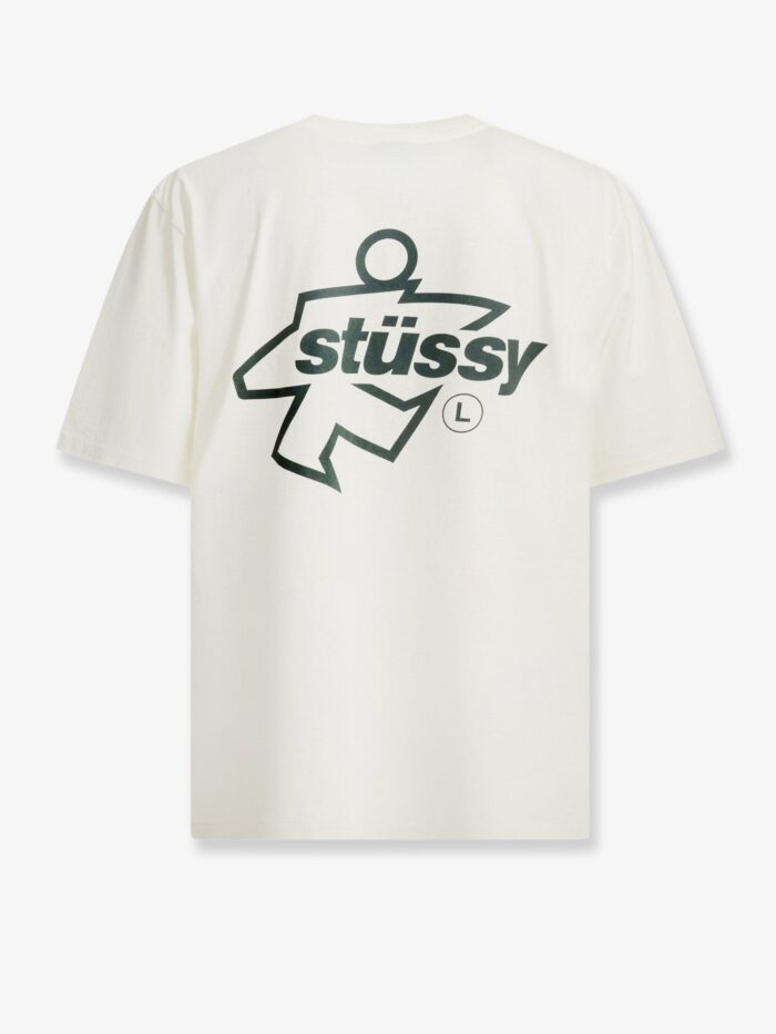 STUSSY Cotton T-shirt With Front Print