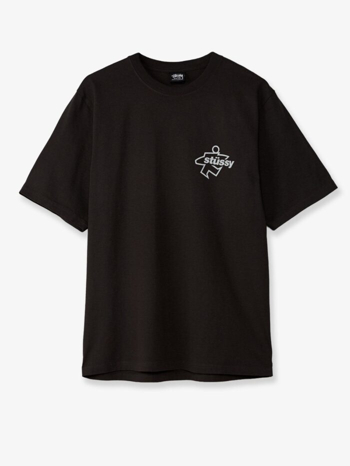 STUSSY Cotton T-shirt With Front Print