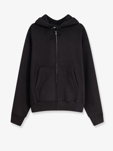 STUSSY Cursive Applique Sweatshirt With Zip