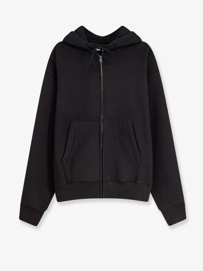 stussy cursive applique sweatshirt with zip STUSSY Cursive Applique Sweatshirt With Zip