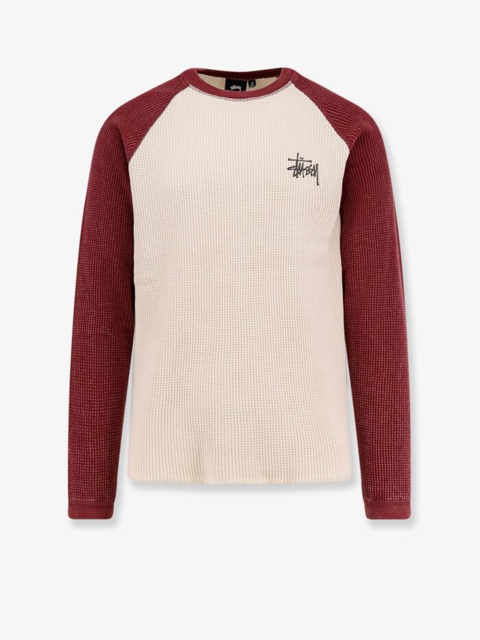 STUSSY Raglan Thermal Cotton Sweater