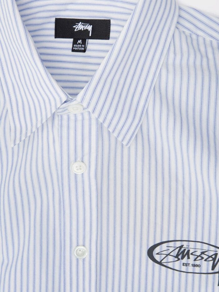 STUSSY Standard Striped Cotton Shirt