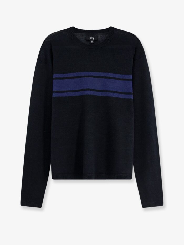 stussy striped cotton and linen sweater STUSSY Striped Cotton And Linen Sweater