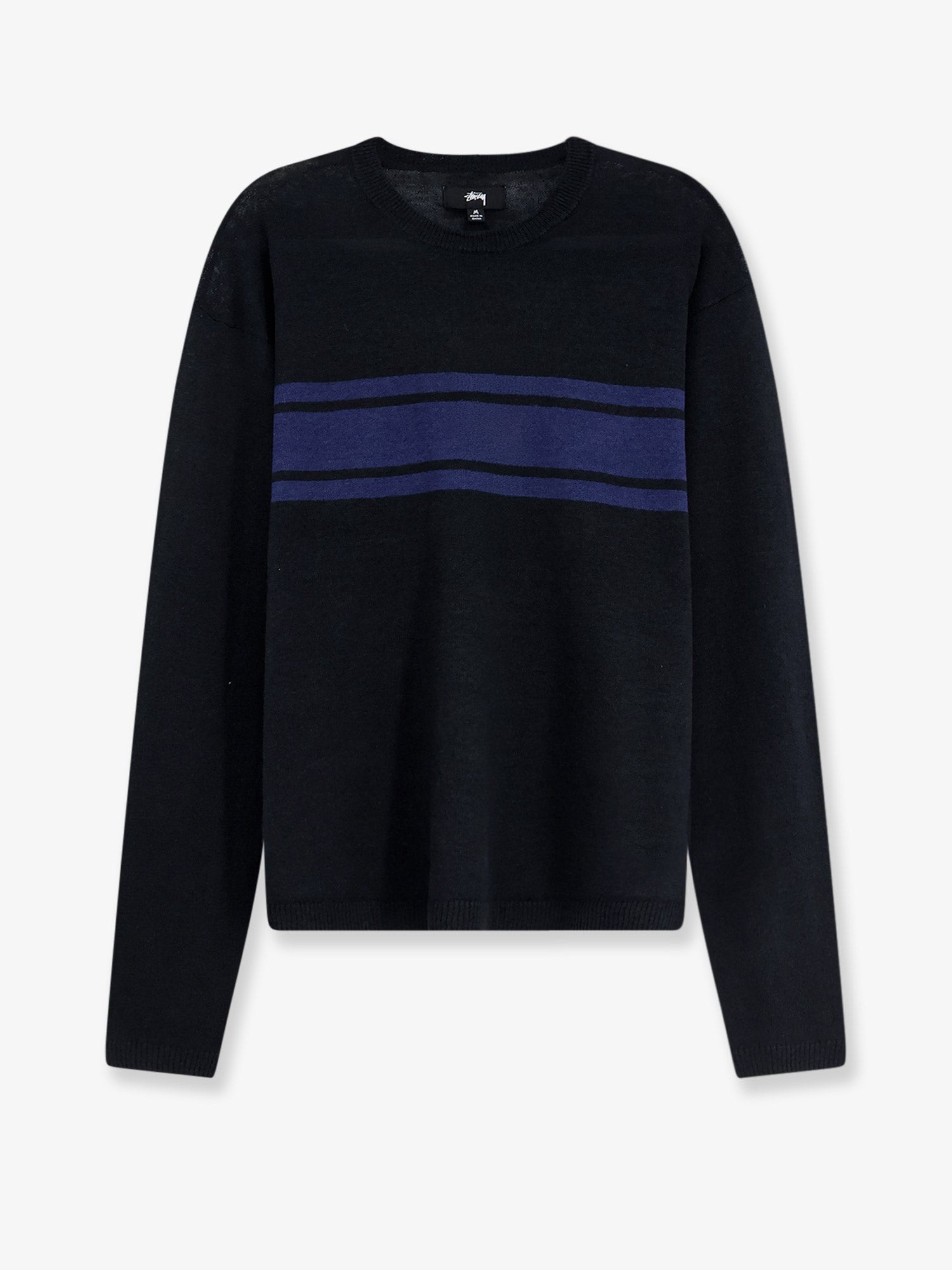 STUSSY Striped Cotton And Linen Sweater