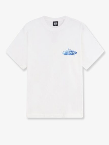 STUSSY Wave Oval Cotton T-shirt