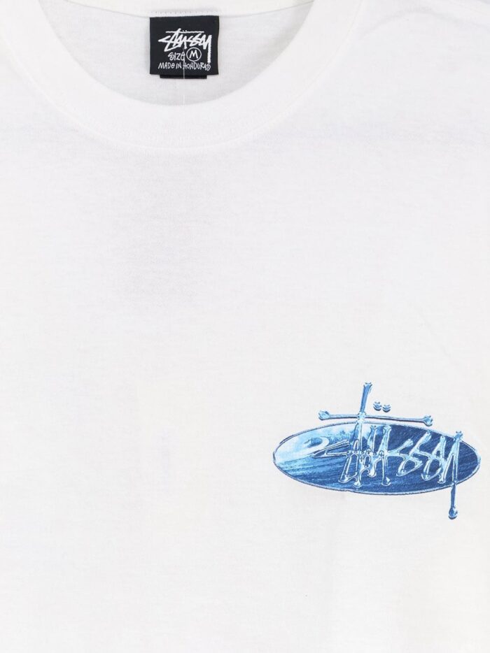 STUSSY Wave Oval Cotton T-shirt
