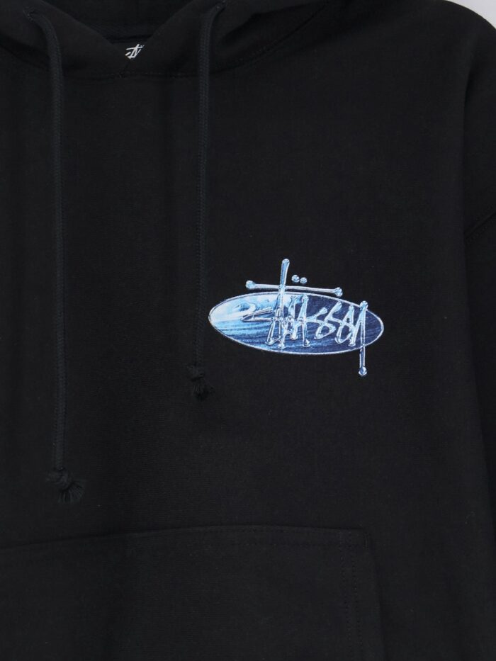 STUSSY Wave Oval Hooded Sweatshirt