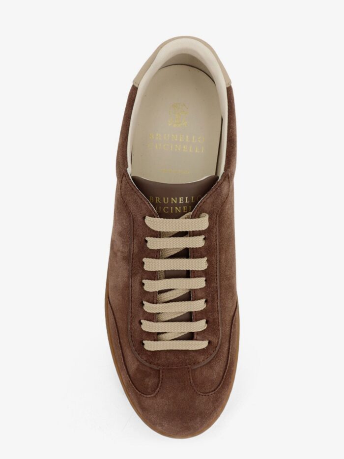 Brunello Cucinelli Suede And Leather Sneakers