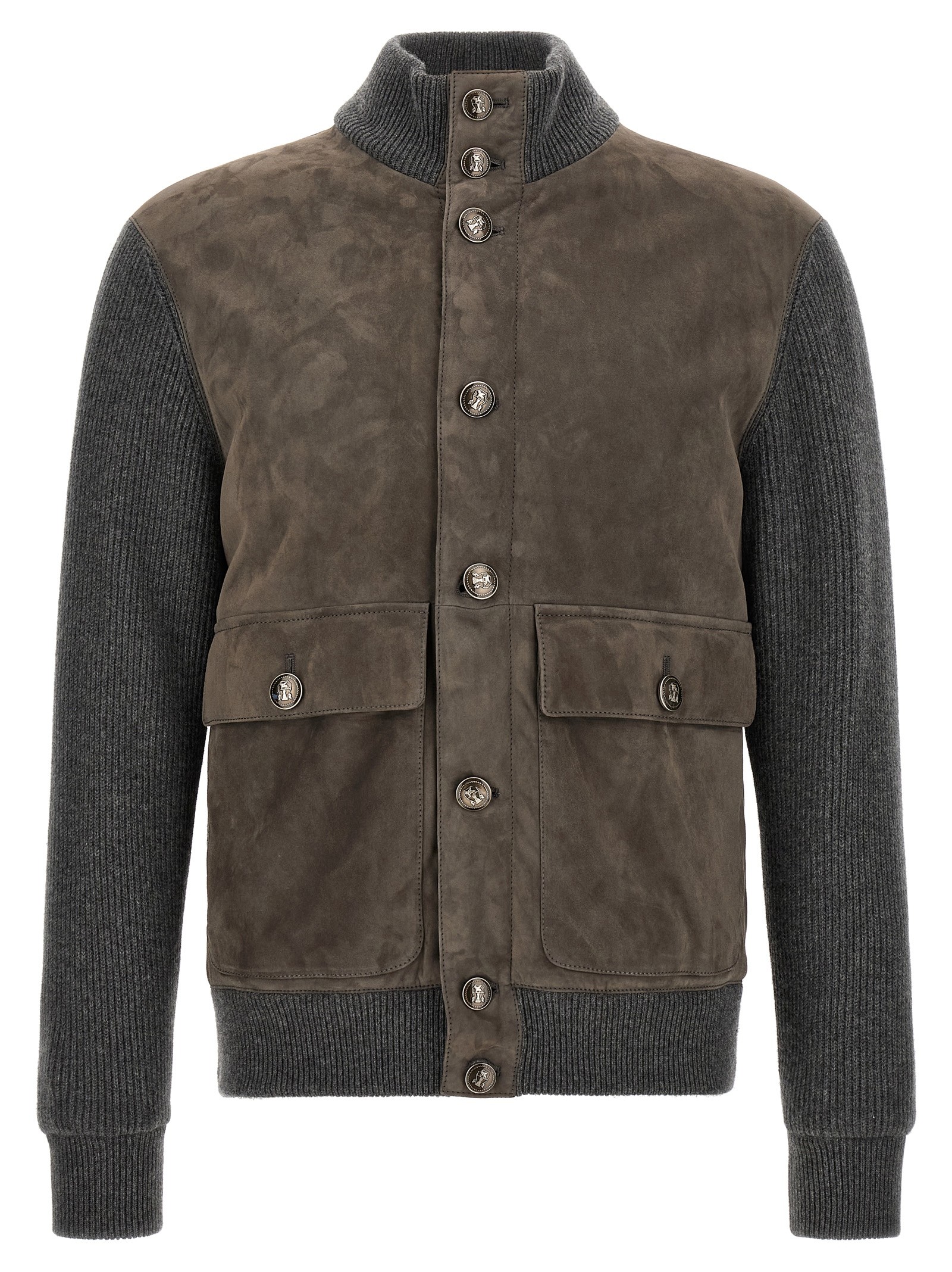 Brunello Cucinelli Suede And Wool Jacket