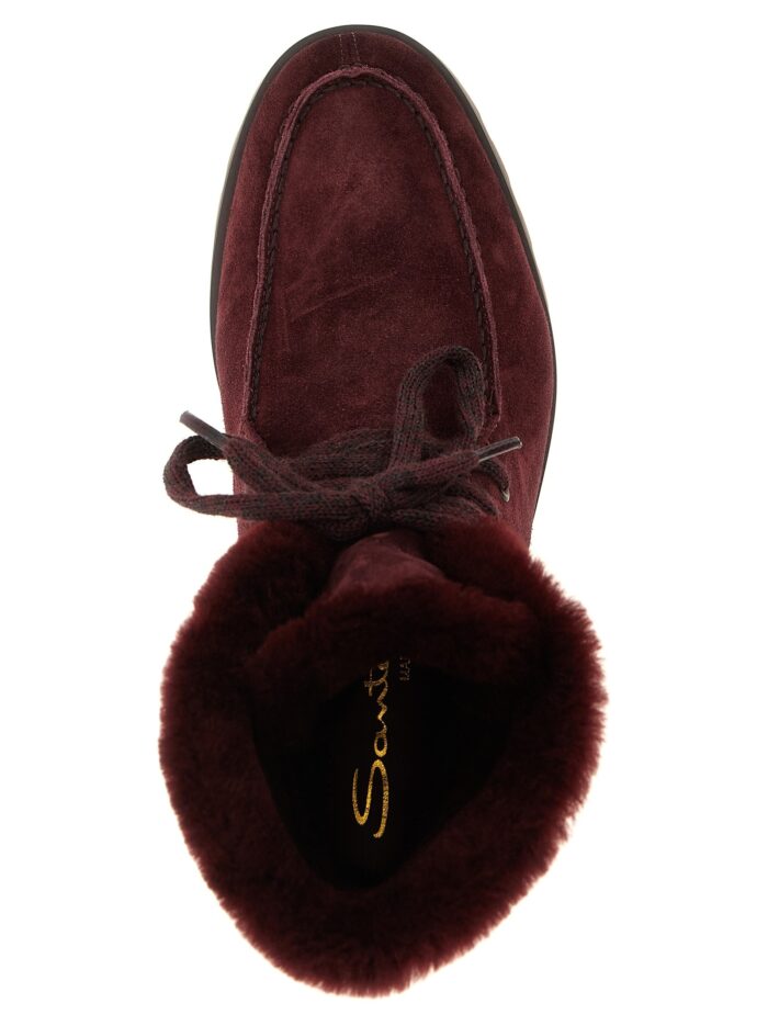 SANTONI Suede Ankle Boots