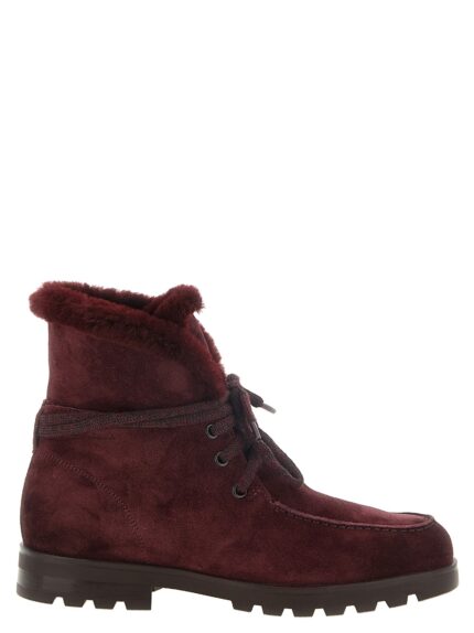 SANTONI Suede Ankle Boots