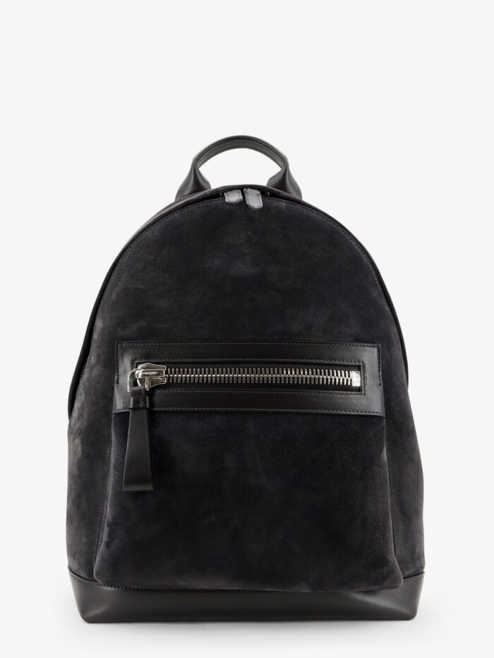 TOM FORD Suede Backpack With Maxi Zip On The Front