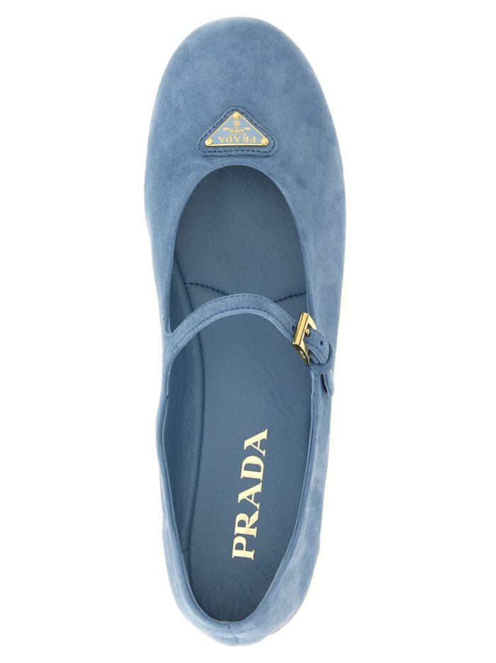 PRADA Suede Ballet Flats