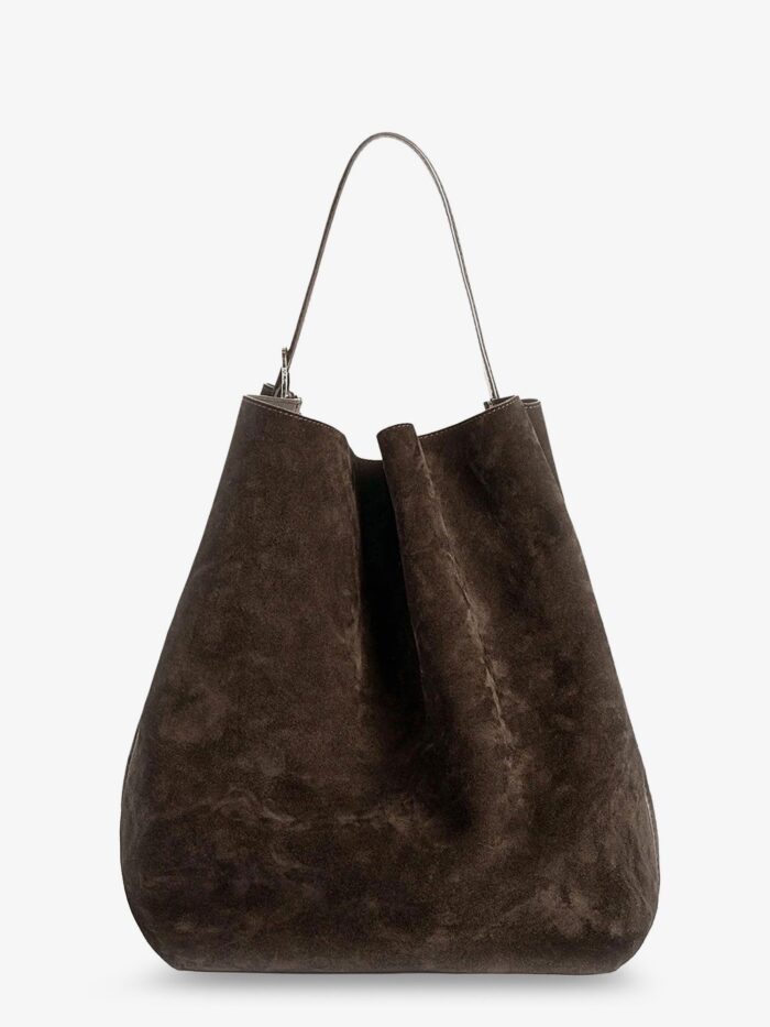 toteme suede belted tote shoulder bag Toteme Suede Belted Tote Shoulder Bag