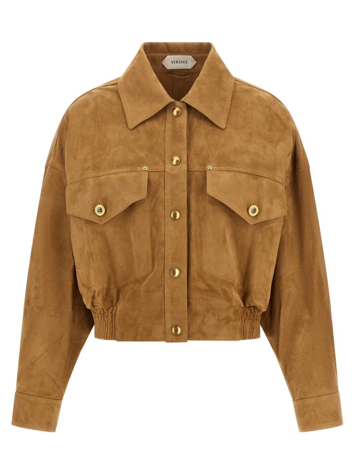 versace suede blouson Versace Suede Blouson
