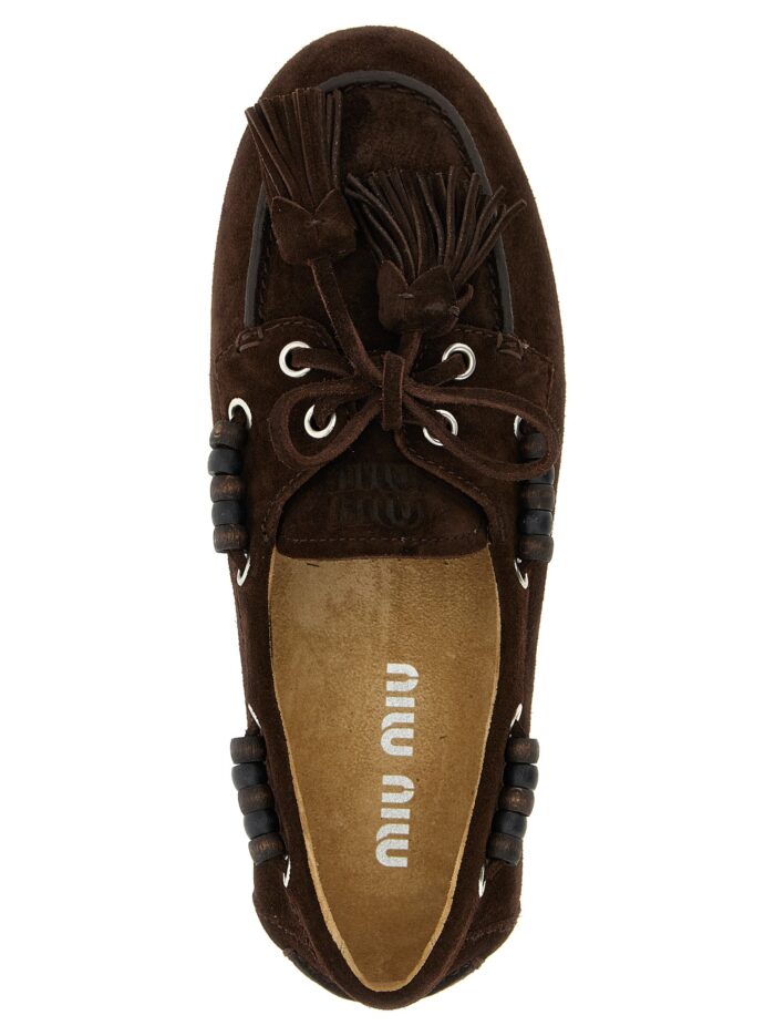 Miu Miu Suede Boat Shoe