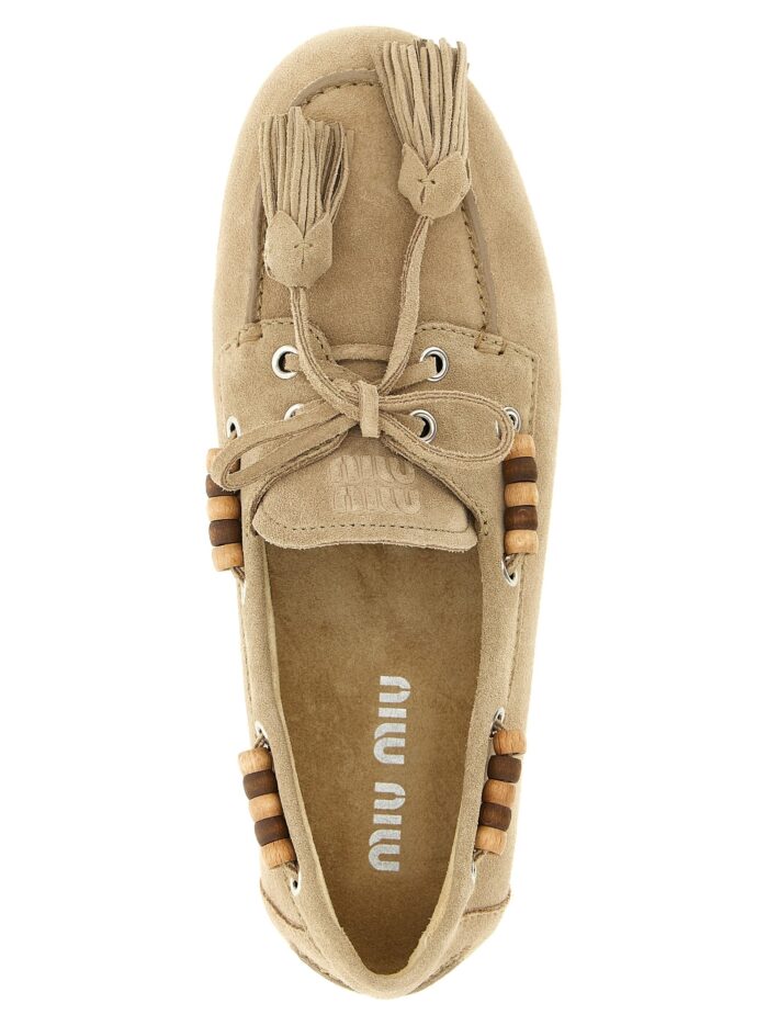 Miu Miu Suede Boat Shoe