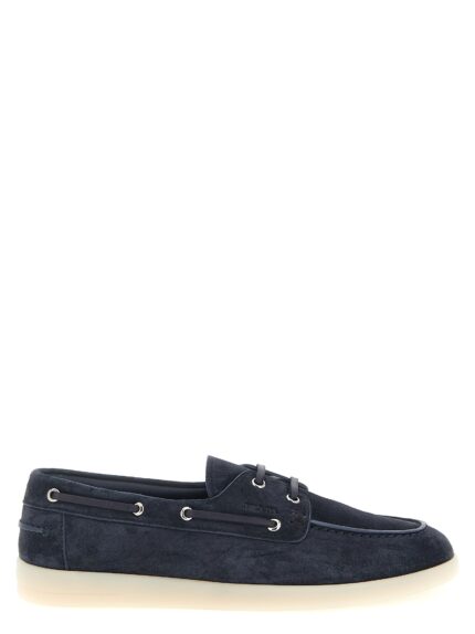 PRADA Suede Boat Shoe